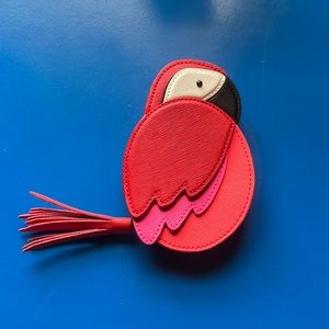 Rare Kate Spade Leather Parrot Coin Purse/Wallet
